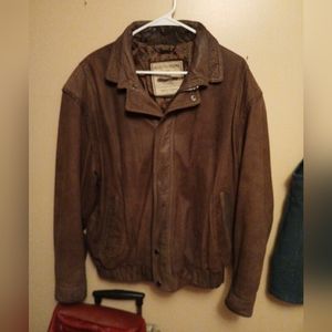 Members only leather jacket brown